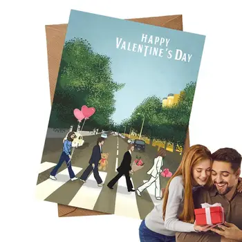 Feleség Valentin-napi kártya Kreatív üdvözlőlap pároknak Feleség férj évfordulója tartós romantikus üdvözlőlap ajándékkártya