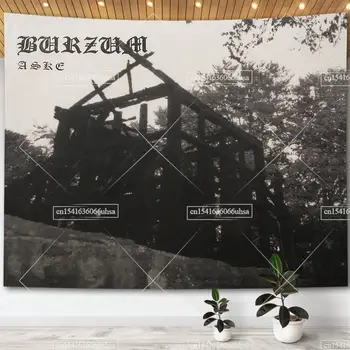 Burzum zászló Kárpit fali függő zene Album borító plakátok Hippi asztrológia kárpitok hálószoba ágytakaró jóslás Lakberendezés