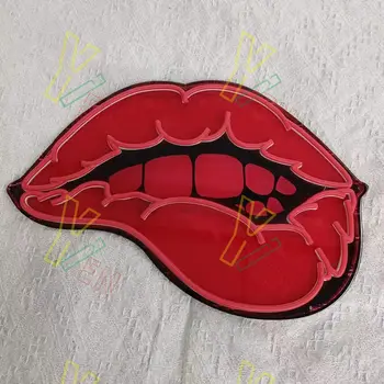 USB Red Lips Neon Sign, Sexy Red Lips Neon Sign, Wedding Neon Sign, Custom Neon Sign, 5V Neon Sign, USB Neon Sign