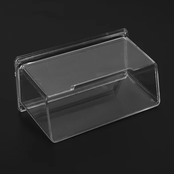 2X Új átlátszó asztali névjegykártyatartó kijelző állvány akril műanyag asztali polc