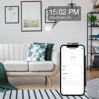 Tuya Smart Wifi/Zigbee Dimmer fénykapcsoló Tompító panel fali intelligens kapcsoló 110-240V Működik az Alexa Google Home alkalmazással APP vezérlés
