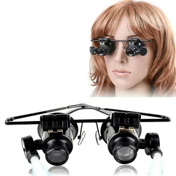 Fejre szerelhető nagyító szemüveg Ékszer óra javítás Nagyító 20x zoom megfigyelő nagyító