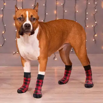 Kutya markolat zokni téli markolat zokni kutya mancsvédő csúszásgátló karácsonyi mancsvédő zokni mancsvédő közepes és kis háziállatoknak