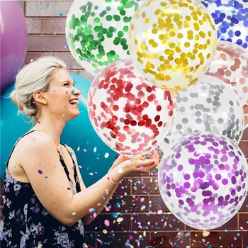 50 db konfetti lufi készlet 12inch többszínű parti latex léggömbök születésnapi zuhanyhoz esküvő karácsony újévi dekoráció