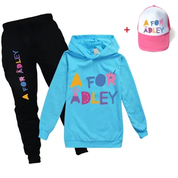 A Adley Kids póló+nadrág Tréningruha Új tavasz Ősz Kisfiúk Lányok Ruhák Gyermek sportkészletek Kisgyerek ruházat