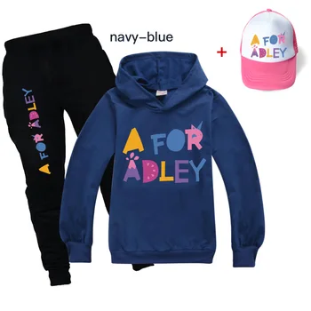 A Adley Kids póló+nadrág Tréningruha Új tavasz Ősz Kisfiúk Lányok Ruhák Gyermek sportkészletek Kisgyerek ruházat