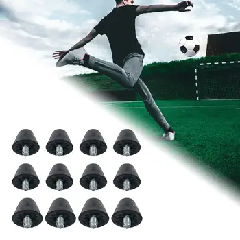 12x Futball csizma szegecsek stabil szilárd talaj M5 csúszásgátló focicipő tüskék rögbi cipő szegecsek edzéshez beltéri szabadtéri sportok