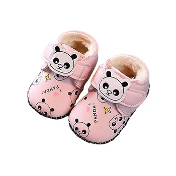 0-1 éves Férfi és női baba kisgyermek cipők Pamut cipők rajzfilm puha talp halom sűrített gyermekcipő baba tél