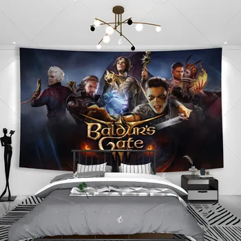 Baldur's Gates 3 poszter Videojáték Vászon Falfestés Élő szoba hálószoba Művészet Tekercs Festés Lakberendezés Kárpit Banner zászló
