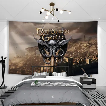 Baldur's Gates 3 poszter Videojáték Vászon Falfestés Élő szoba hálószoba Művészet Tekercs Festés Lakberendezés Kárpit Banner zászló