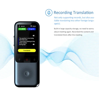 Új T11 hordozható audio fordító 138 nyelv intelligens fordító offline valós időben Smart Voice AI hangfotó-fordító